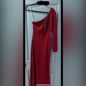 Lulu's Chic Maroon Long Sleeve Dress